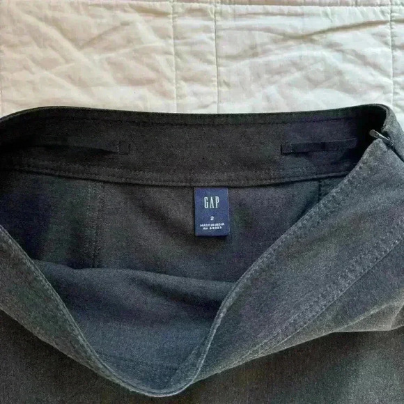 Gap Y2k gray pencil midi skirt womens size 2 - Picture 4 of 8